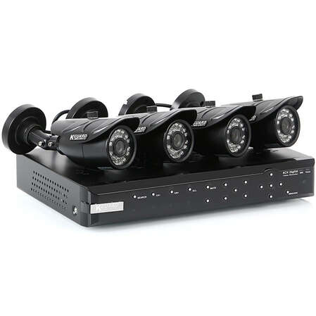 Комплект видеонаблюдения Kguard NS801-4CW214H DVR H.264 8кан.+4кам.