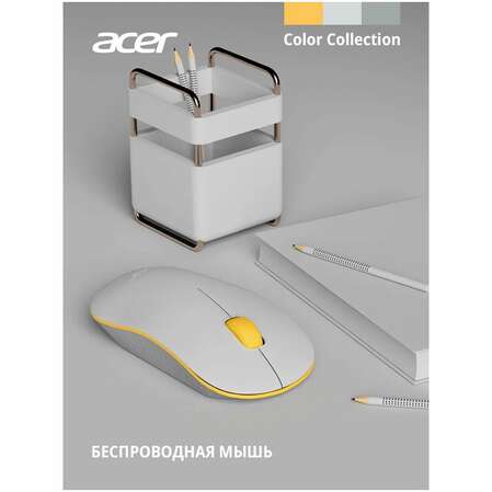 Мышь беспроводная Acer OMR200 White беспроводная