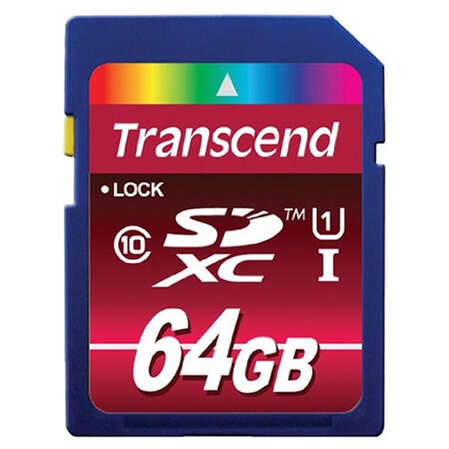 SecureDigital 64Gb Transcend 600x SDXC Class10 UHS-1 (TS64GSDXC10U1)