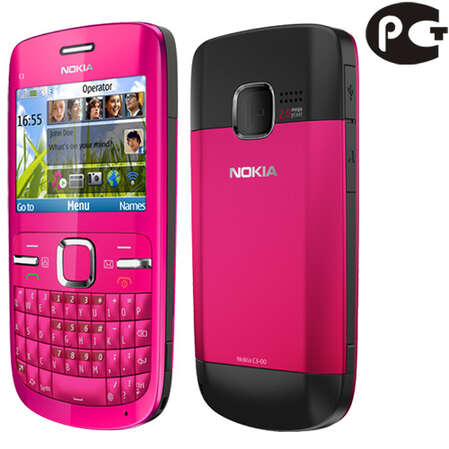 Смартфон Nokia C3-00 pink