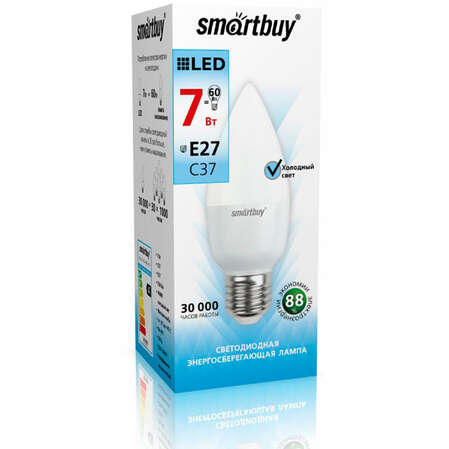 Светодиодная лампа Smartbuy C37-07W/4000/E27 SBL-C37-07-40K-E27