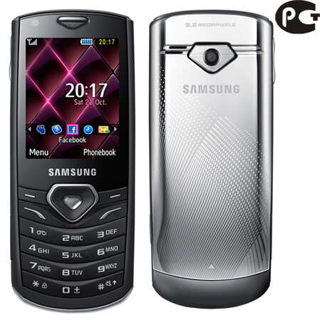 Смартфон Samsung S5350 metallic black