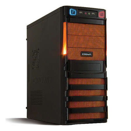 Корпус ATX Miditower Crown CMC-SM162 450W (CM-PS450W smart) black/orange