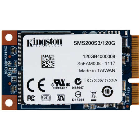 Внутренний SSD-накопитель 120Gb Kingston SMS200S3/120G mSATA3 mS200 Series