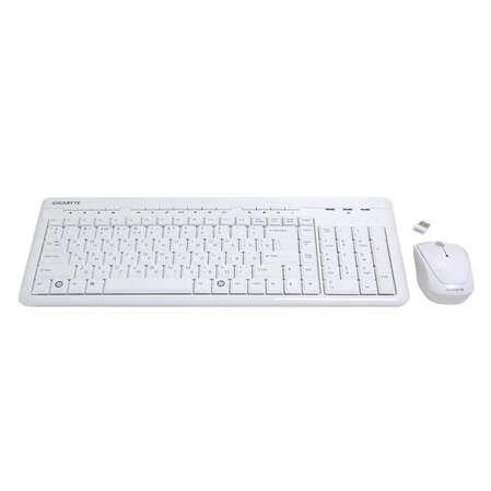 Клавиатура+мышь Gigabyte KM7580 White USB