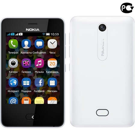 Мобильный телефон Nokia Asha 501 Dual Sim White 