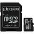 Micro SecureDigital 8Gb HC Kingston UHS-1 (Class 10) (SDCIT/8GB) + SD адаптер