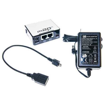 Беспроводной маршрутизатор MikroTik RBmAP2n 802.11n 300Мбит/с 2.4ГГц 2xLAN USB
