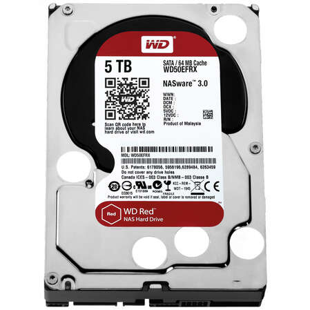 5000Gb Western Digital (WD50EFRX) 64Mb IntelliPower SATA3 Red