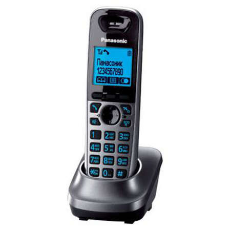 Дополнительная трубка Panasonic KX-TGA651RUM серая к телефонам серии KX-TG65xx