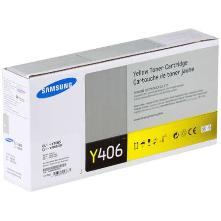 Картридж Samsung CLT-Y406S (SU464A) Yellow для CLP-360/365/368/CLX-3300/3305 (1000стр)