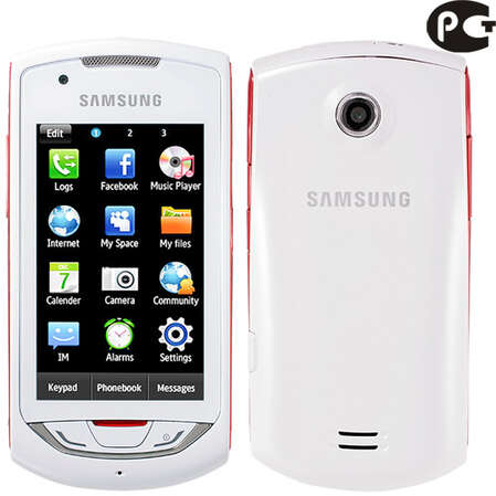 Смартфон Samsung S5620 Monte chic white (белый)
