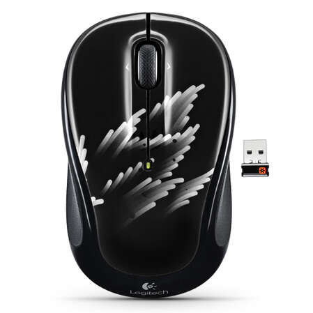 Мышь Logitech M325 Wireless Mouse Coral Fan Black USB 910-003018