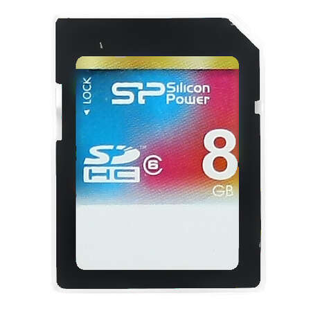 SecureDigital 8Gb Silicon Power HC (Class 6) (SP008GBSDH006V10)