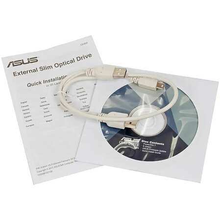 Внешний привод DVD-RW ASUS SDRW-08D2S-U Lite DVD±R/±RW USB 2.0 белый