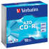 Оптический диск CDR диск Verbatim DL 700Mb 52x Slim Case DataLife+ 10шт. (43342)