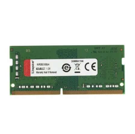 Модуль памяти SO-DIMM DDR4 4Gb PC21300 2666Mhz Kingston CL19 (KVR26S19S6/4)