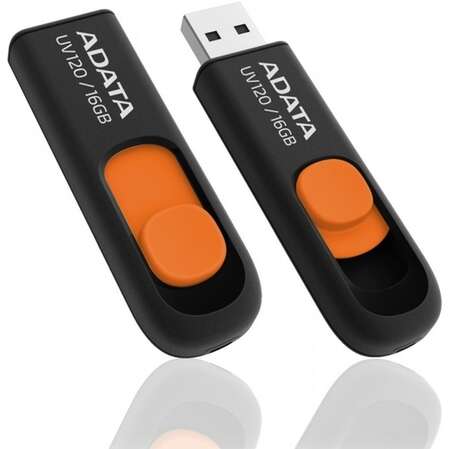 USB Flash накопитель 16GB A-Data UV120 Black/Orange (AUV120-16G-RBO)