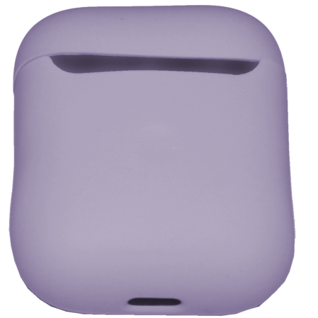 Чехол силиконовый Brosco для Apple AirPods 2 лиловый