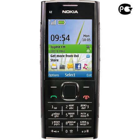 Смартфон Nokia X2-00 Black Chrome