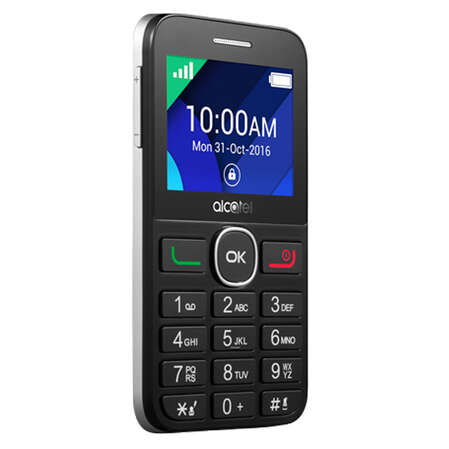 Мобильный телефон Alcatel One Touch 2008G Black/Metal Silver