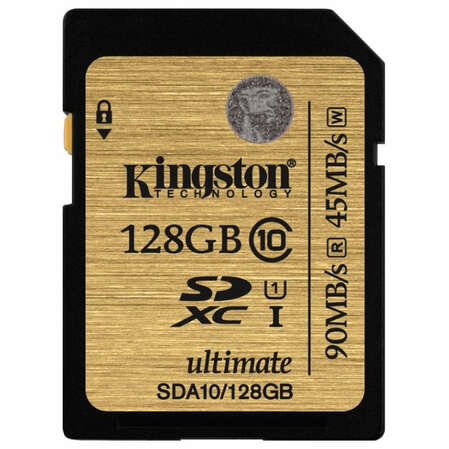 SecureDigital 128Gb Kingston Class10 UHS-I U1 (SDA10/128GB) 