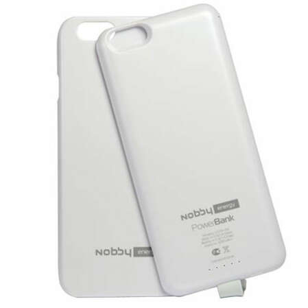 Чехол с аккумулятором для iPhone 6 / iPhone 6S Nobby Energy CCPB-001 3200 mAh белый