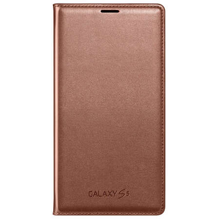Чехол для Samsung Galaxy S5 G900F\G900FD Samsung Flip Wallet розовое золото