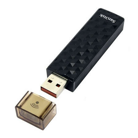 USB Flash накопитель 64GB SanDisk Connect Wireless (SDWS4-064G-G46) USB 2.0, 802.11n Черный