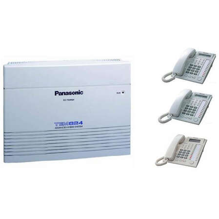 АТС Panasonic KX-TEM824RUP комплект KX-TEM824RU + 2 шт. KX-T7730RU + 1 шт. KX-T7735RU