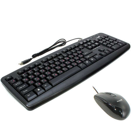 Клавиатура+мышь Genius KM-100x USB Black