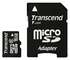 Micro SecureDigital 16Gb HC Transcend class6 (TS16GUSDHC6) + SD адаптер