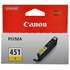 Картридж Canon CLI-451Y Yellow для MG6340/MG5440/IP7240