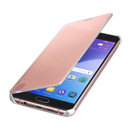 Чехол для Samsung Galaxy A7 (2016) SM-A710F Clear View Cover розовый