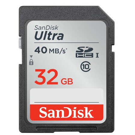SecureDigital 32Gb Sandisk Ultra SDHC class 10 UHS-I (SDSDUN-032G-G46)