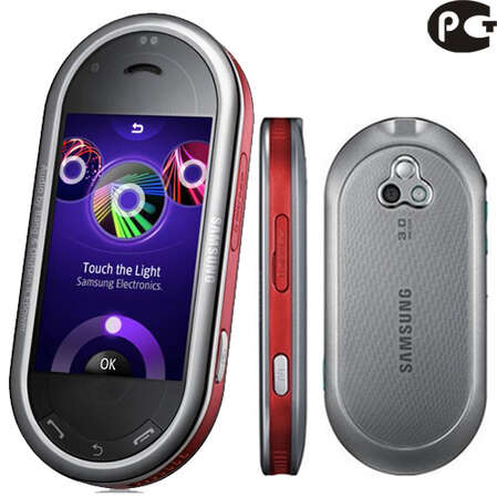 Смартфон Samsung M7600 BeatDJ vibe red (красный)