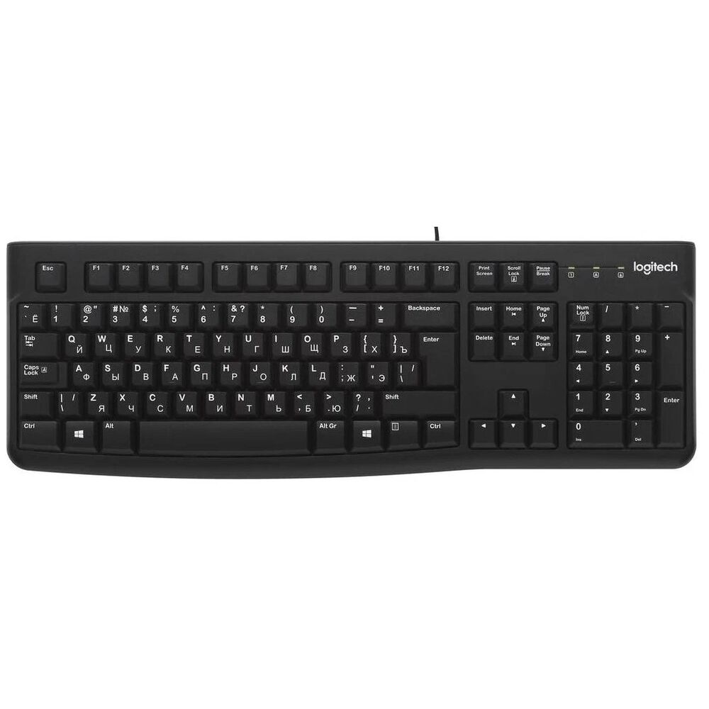 Клавиатура Logitech K120 Black USB русская раскладка