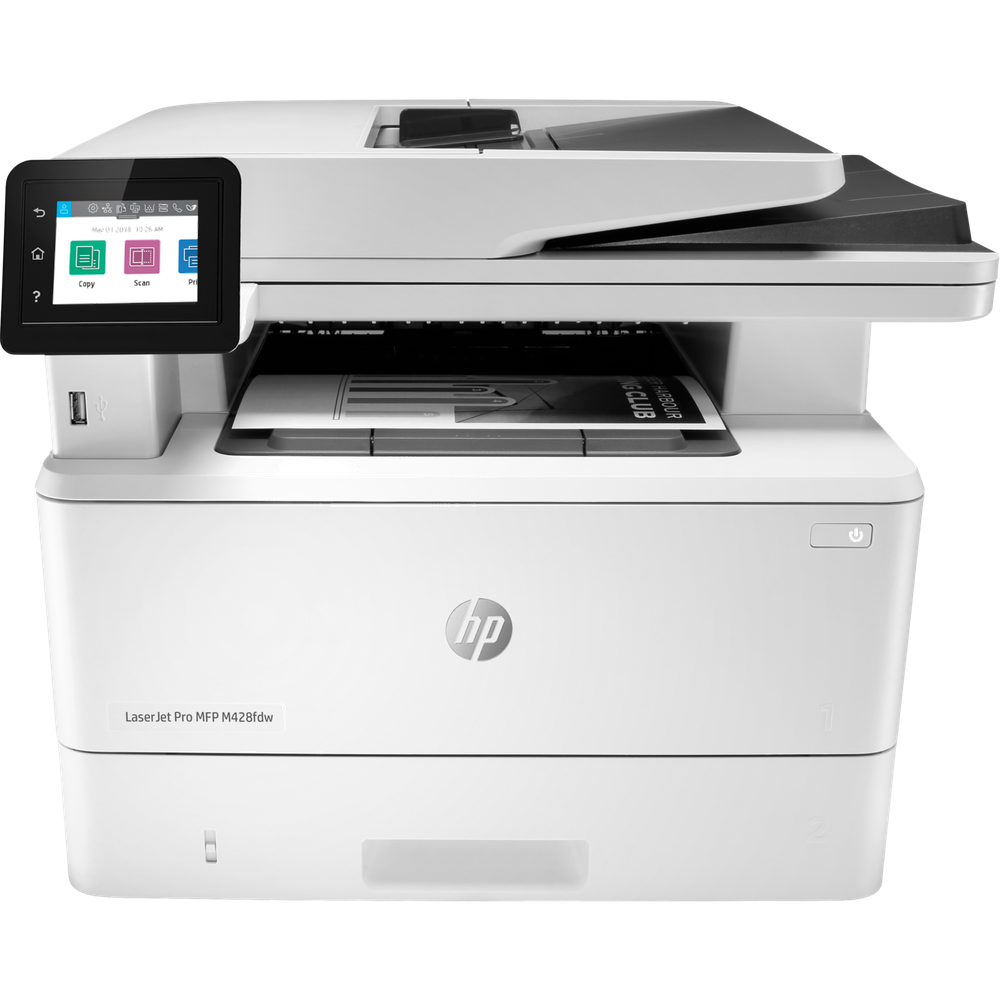 МФУ HP LaserJet Pro MFP M428fdw W1A30A ч/б А4 38ppm с дуплексом,  автоподатчиком, LAN Wi-