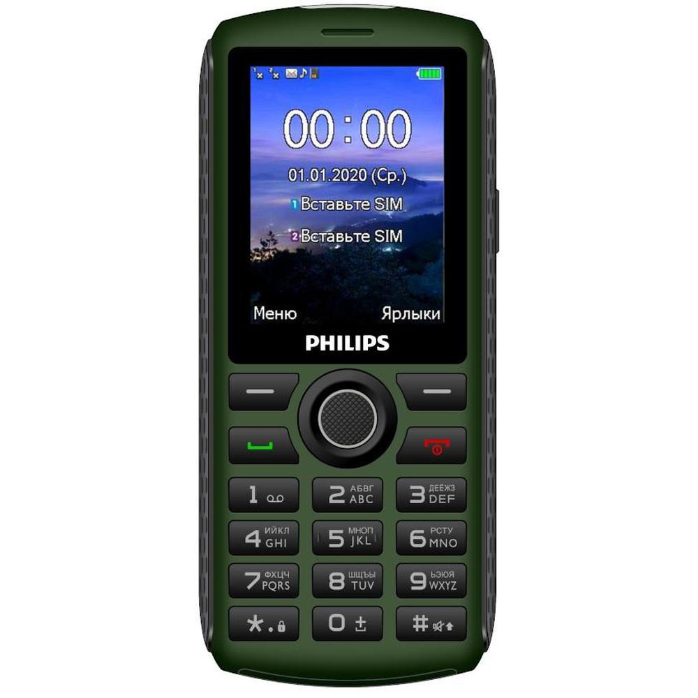 Мобильный телефон Philips Xenium E218 Green