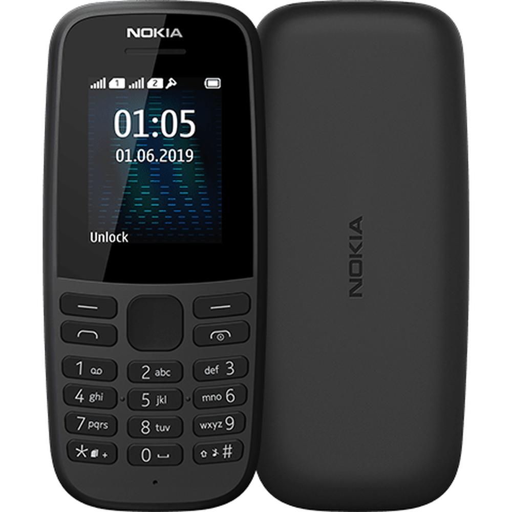 Мобильный телефон Nokia 105 SS (ТА-1203) Black