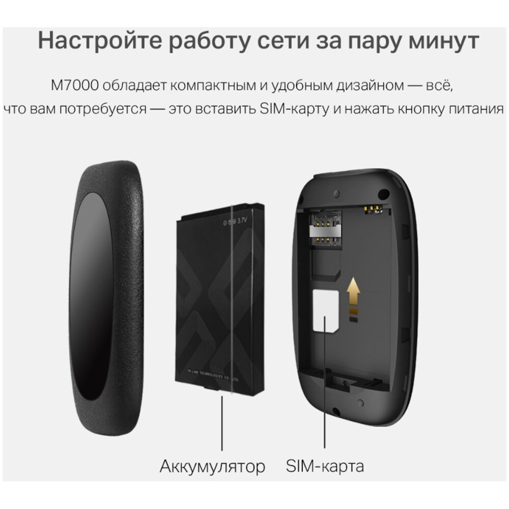 Мобильный роутер TP-LINK M7000 802.11n, 3G/LTE