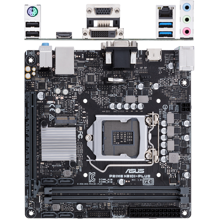 Материнская плата ASUS Prime H310I-Plus R2.0 H310 Socket-1151v2 2xDDR4 ...