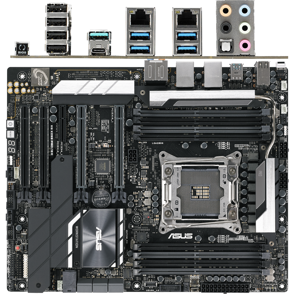 Материнская плата ASUS WS X299 PRO/SE X299 Socket-2066 8xDDR4, 7xSATA3 ...