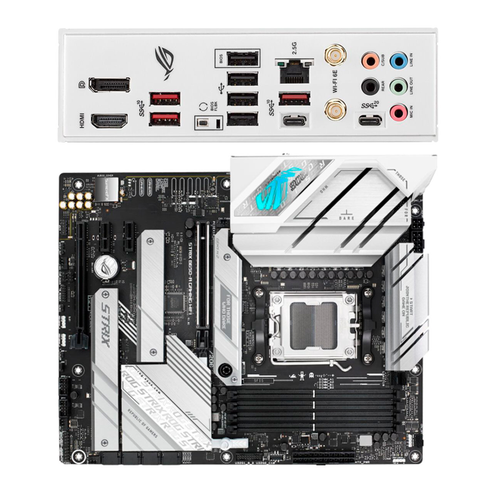 Материнская плата ASUS ROG Strix B650-A Gaming WiFI B650 Socket AM5 4xDDR5,  4xSATA3, RAID, 3xM.