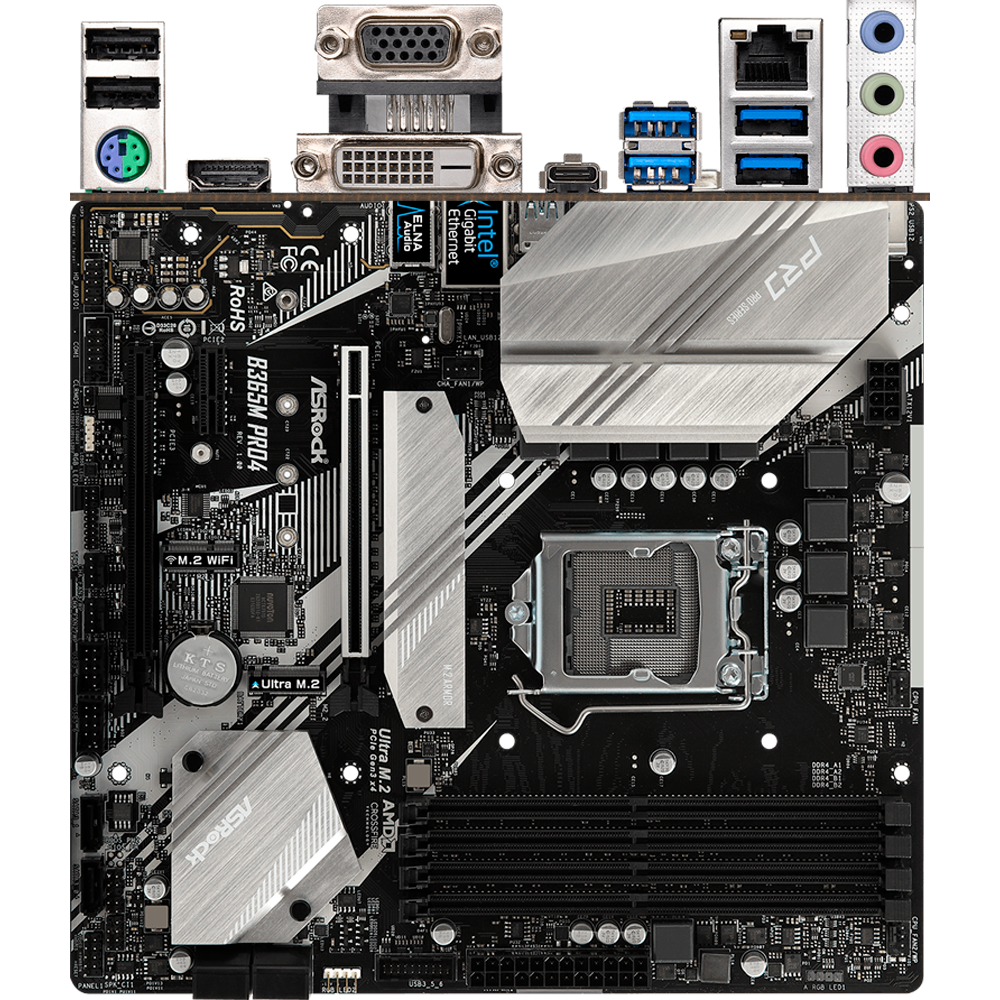 Материнская плата ASRock B365M PRO4 Socket-1151v2 4xDDR4, 6xSATA3, 3xM ...