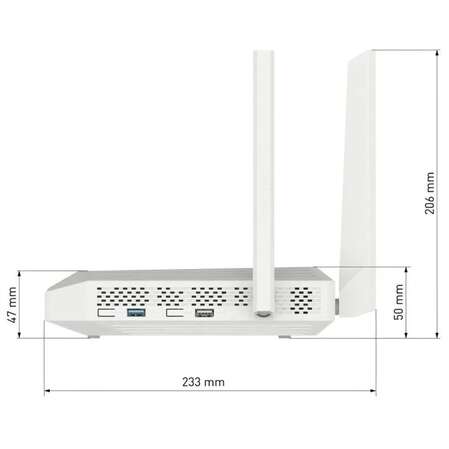Беспроводной маршрутизатор Keenetic Peak KN-2710, 802.11n/ac, 2600 (800+1733) Мбит/с, 2.4ГГц и 5ГГц, 8xGbLAN, 1xSFP, 1xGbWAN, 1xUSB2.0, 1xUSB3.0, поддержка 3G/4G модема