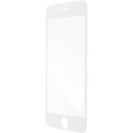 Защитное стекло для iPhone 7\8 Brosco 3D, изогнутое по форме дисплея, с белой рамкой