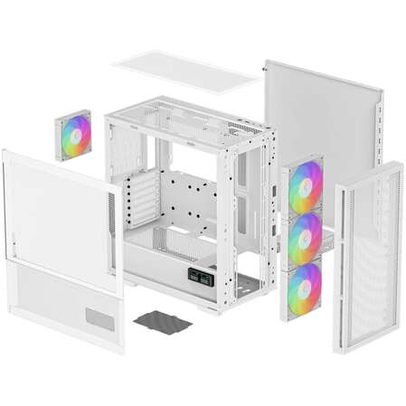 Корпус ATX Miditower Deepcool CH560 Digital White