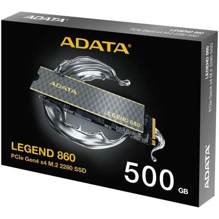 Внутренний SSD-накопитель 500Gb A-Data Legend 860 SLEG-860-500GCS M.2 2280 PCIe NVMe 4.0 x4