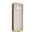 Чехол для Samsung Galaxy A3 (2017) SM-A320F skinBOX silicone chrome border case золотистый